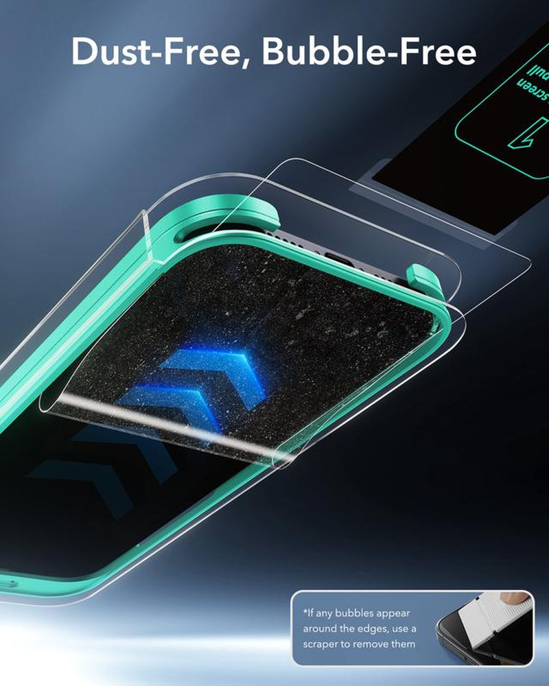 ESR Invisible Bodyguard for Iphone 17Promax/17Pro/17Air/17/16/15 7X Armorite Privacy Glass 3-Pack Ultimate Privacy Bubble-Free Install Military-Grade Protection