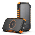 Solar Power Bank 26800Mah, Wireless Portable Charger Fast Charge 3.0A Solar Charger External Battery with 4 Outputs & Flashlight for Phone, Tablet and Camping Outdoors, Best Gifts for Family, Friends
