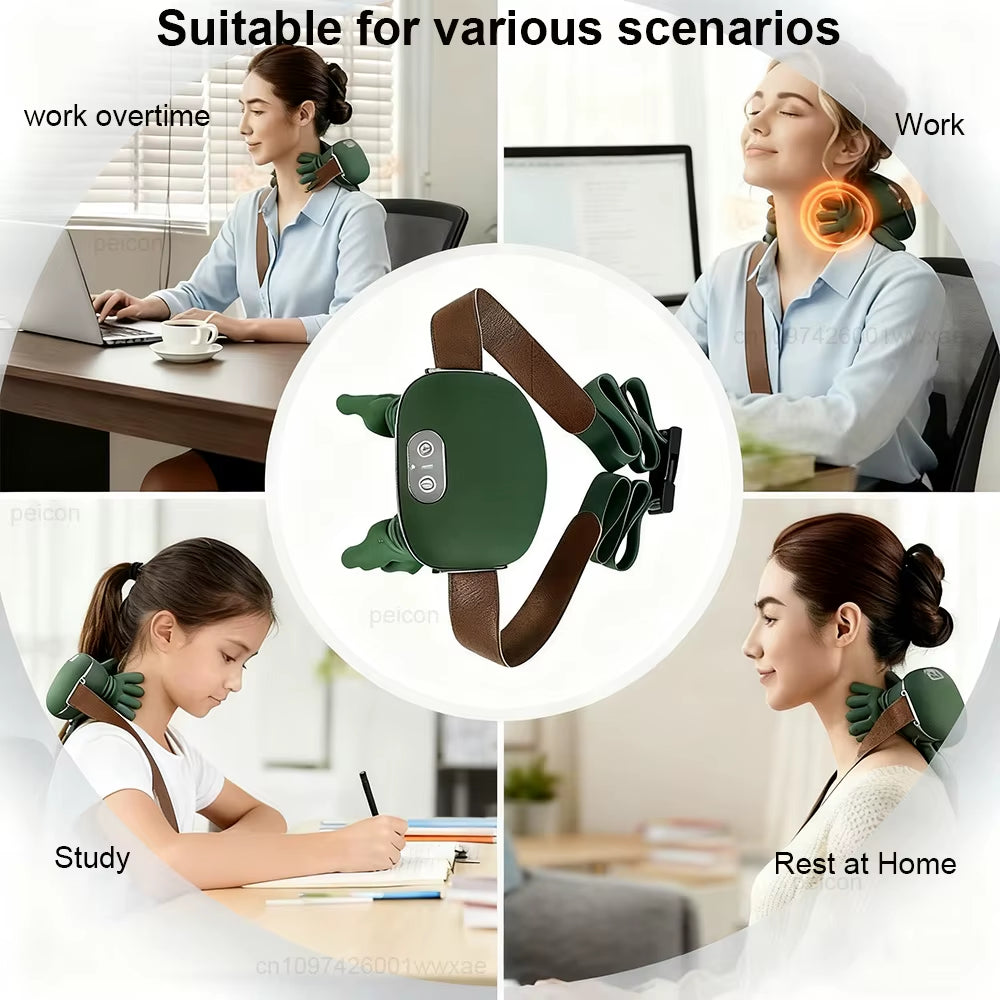 Neck Massager Electric Massager for Neck Shoulder Cervical Back Hands Massager with Heat for Pain Relief Deep Tissue Massage