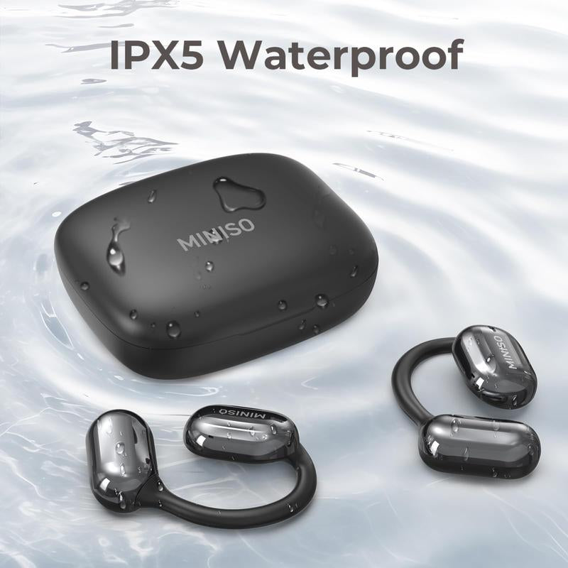 MINISO MS162 Wireless Bluetooth 5.4 HIFI Sound Quality Bluetooth Headphones Sports Gaming with Low Latency Earbuds Touch Control IPX5 Waterproof with Microphone Earphones Headsets