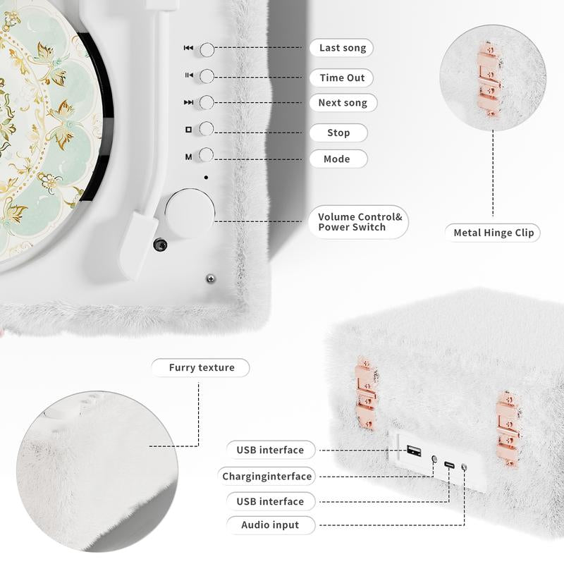 Yintiny Portable CD Player with Bluetooth, Wireless Remote