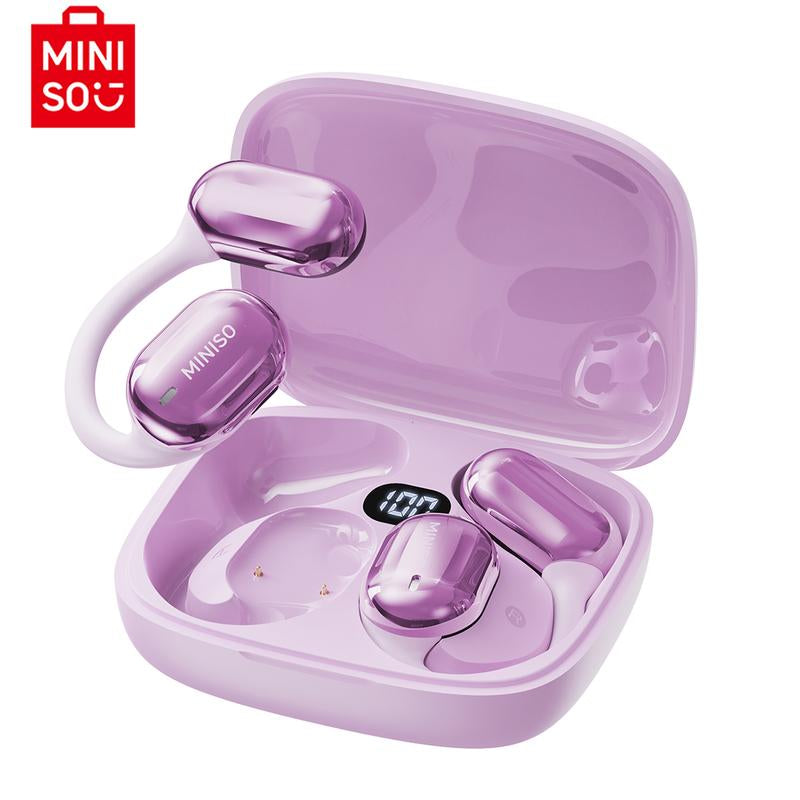 MINISO MS162 Wireless Bluetooth 5.4 HIFI Sound Quality Bluetooth Headphones Sports Gaming with Low Latency Earbuds Touch Control IPX5 Waterproof with Microphone Earphones Headsets