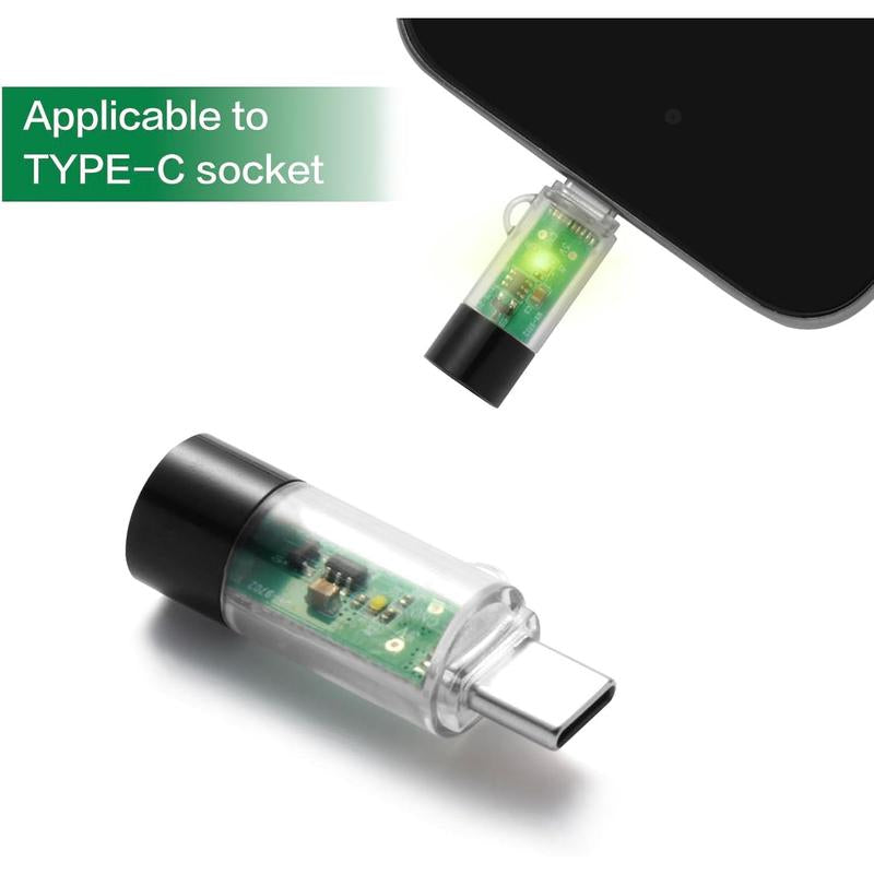 USB-C Electric Lighter, Windproof Waterproof, Phone Power Bank Can Powered It, Mini, Lightweight, Activated by Plugging into Power Source, Automatically Turns off after 10 Seconds(Transparent) 1Pc-Transparent