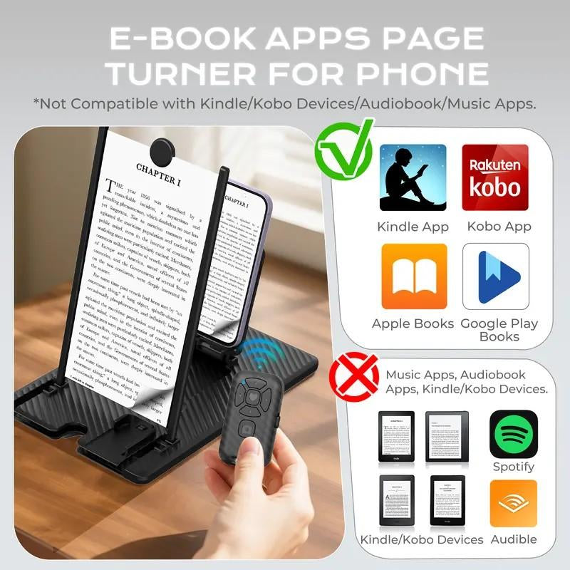 5-In-1 Vertical Screen Amplifier HD Version with Bluetooth-Compatible Remote, 3D Foldable Smartphone Stand, Compatible with All Phones