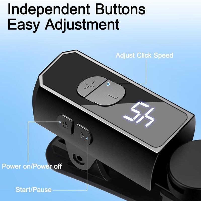 Portable Auto Clicker for Iphone Ipad Android Built-In Battery with Strong Battery Life Hands-Free Silent Operation Handy, Auto Tapper for Tiktok Live，Gaming,Likes & Reward Tasks (Black)