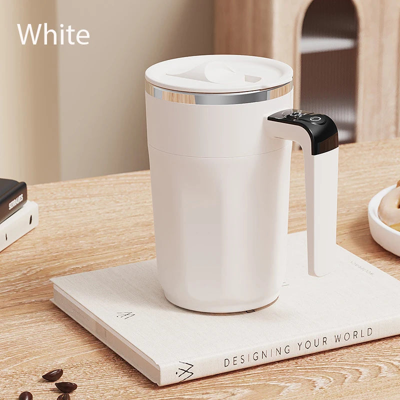 400ML Automatic Stirring Cup USB Rechargeable Electric Self Mixing Coffee Mug Stainless Steel Portable Tea Milk Drinking Cup