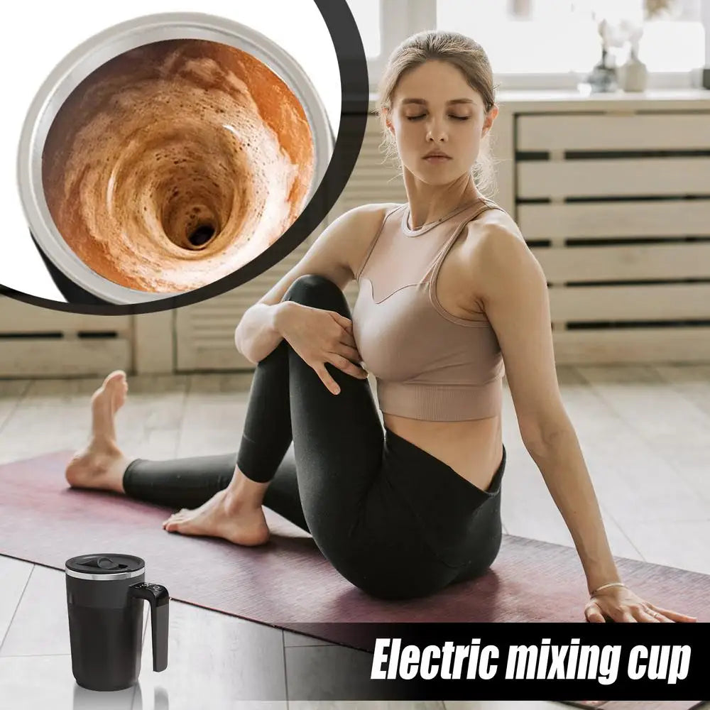 400ML Automatic Stirring Cup USB Rechargeable Electric Self Mixing Coffee Mug Stainless Steel Portable Tea Milk Drinking Cup