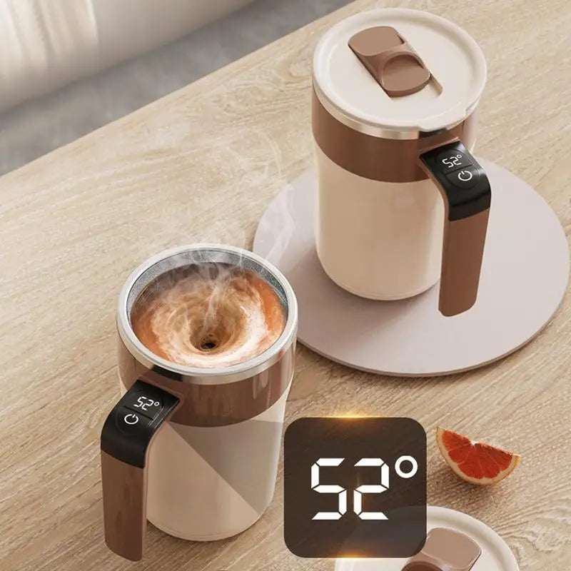 400ML Automatic Stirring Cup USB Rechargeable Electric Self Mixing Coffee Mug Stainless Steel Portable Tea Milk Drinking Cup