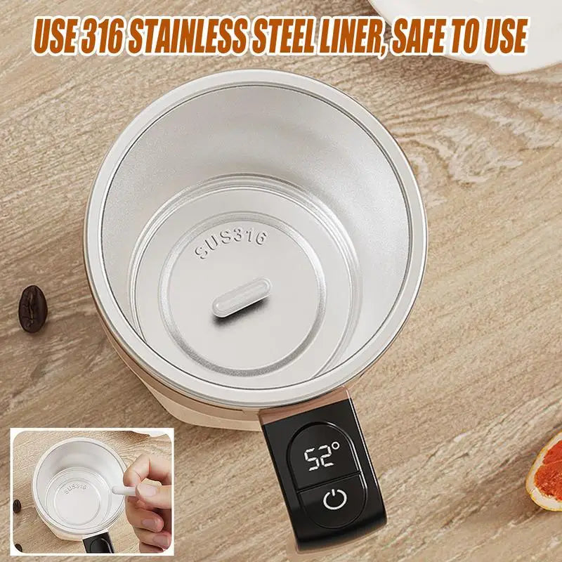 400ML Automatic Stirring Cup USB Rechargeable Electric Self Mixing Coffee Mug Stainless Steel Portable Tea Milk Drinking Cup