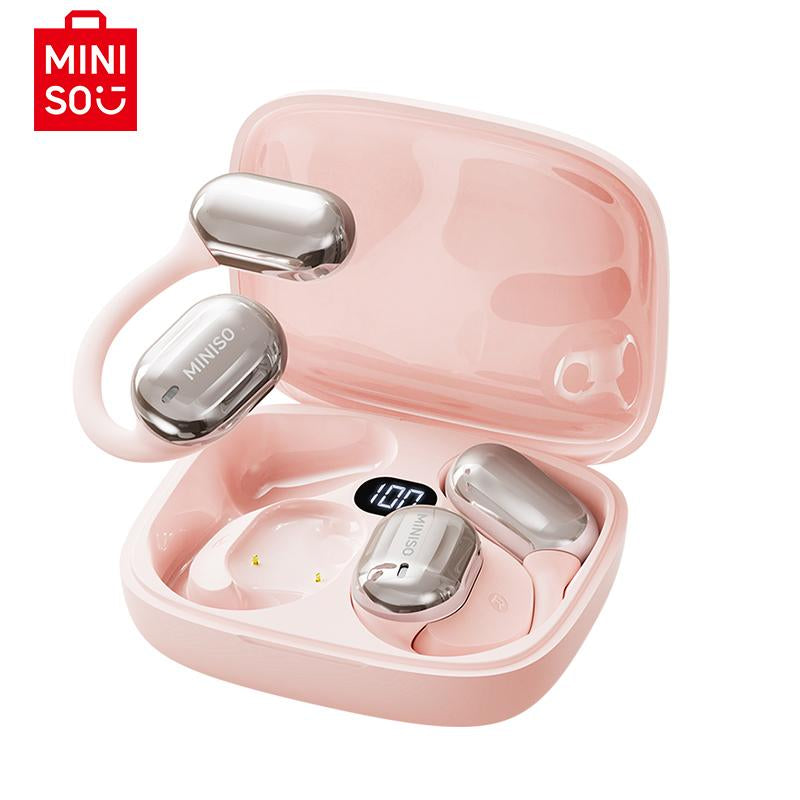 MINISO MS162 Wireless Bluetooth 5.4 HIFI Sound Quality Bluetooth Headphones Sports Gaming with Low Latency Earbuds Touch Control IPX5 Waterproof with Microphone Earphones Headsets