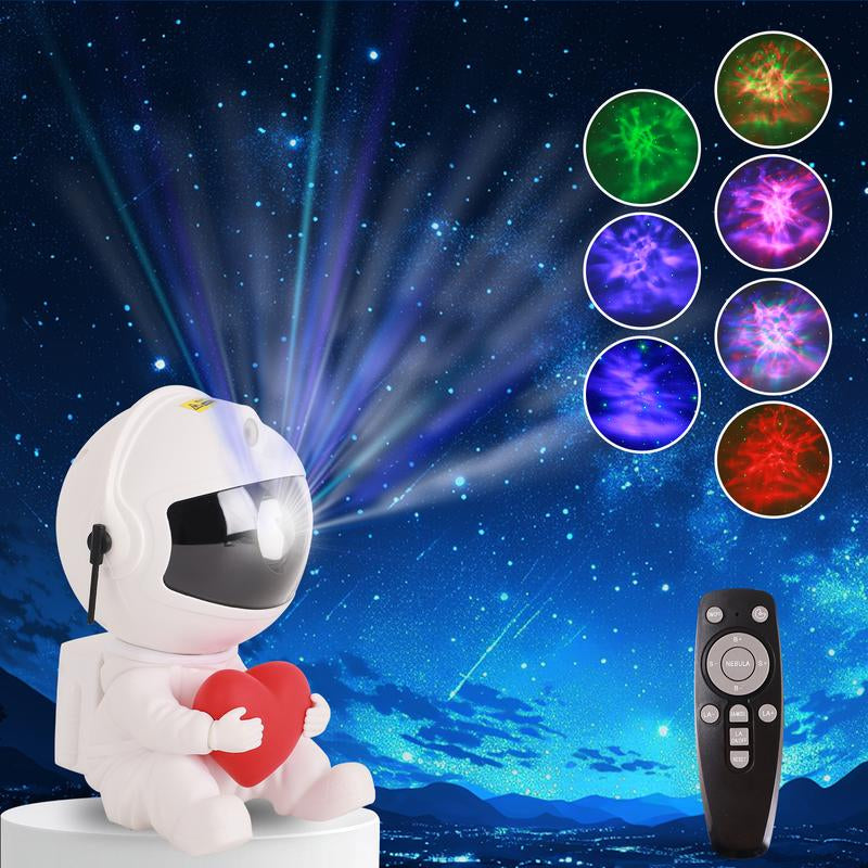 AMYTHYLLA Astronaut Projector LED Night Lights for Bedroom Cozy Corner, Mini Table Galaxy Projector Lamp with Nebula Effects, Starry Star Projector LED Light with Remote Controller for Living Room Decor, Summer Gift, Bedroom Decor, Indoor Cozy Lighting4