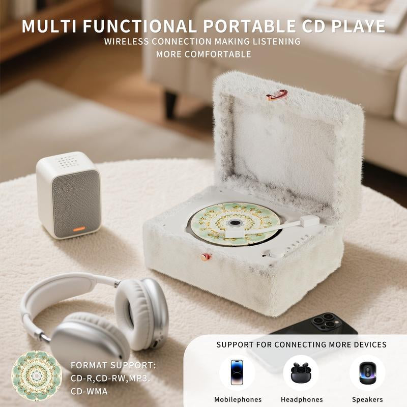 Yintiny Portable CD Player with Bluetooth, Wireless Remote