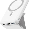 Wireless Charging Power Bank, 10000 Mah Power Bank with Folding Stand and USB-C Cable LED Display, Magnetic Power Bank 22.5W PD Fast Charging for Iphone
