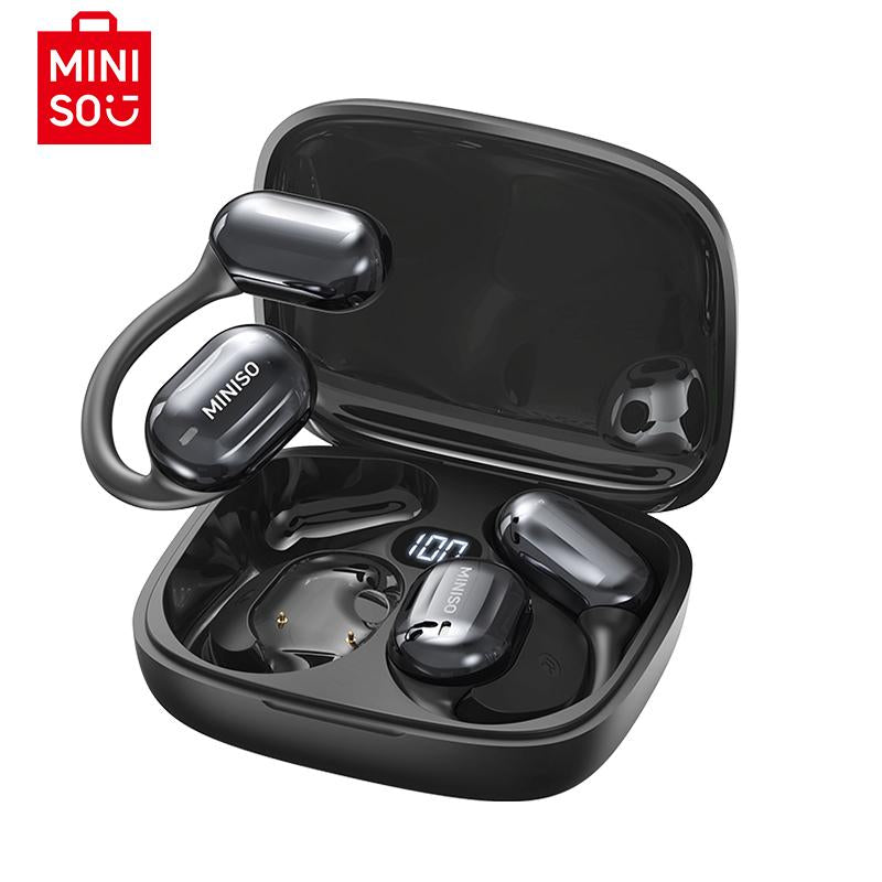 MINISO MS162 Wireless Bluetooth 5.4 HIFI Sound Quality Bluetooth Headphones Sports Gaming with Low Latency Earbuds Touch Control IPX5 Waterproof with Microphone Earphones Headsets