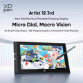 Black Friday Xppen Artist 12 3Rd Graphics Drawing Tablet 1920X1080 Resolution Anti-Glare AG Nano-Etched Glass 16K Pressure Levels X4 Smart Chip Stylus Foldable Stand Portable Writing Pad